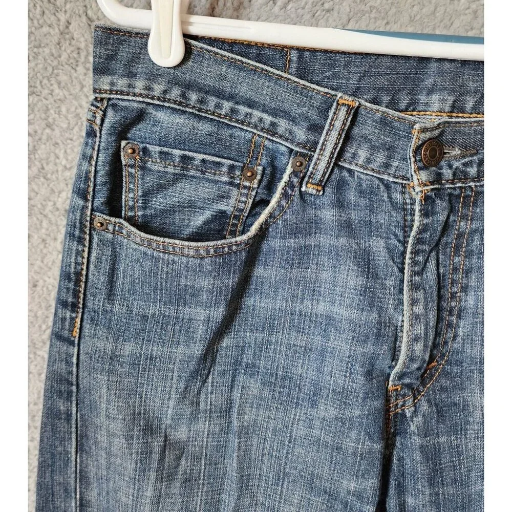 Levis 505 Blue Regular Straight‎ Jeans Size W32 x L24 100% Cotton